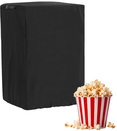 Tuxxjzm Popcorn Maker Cart Cover,Waterproof Popcorn Machine Protective Cover | Replacement Parts Protector with Windproof Buckles, Adjustable Drawstring, Cart Accessories