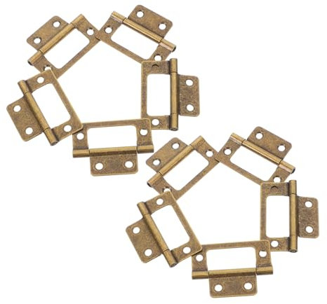 UKCOCO 12pezzi Cerniere Antiche Battuto Per Vintage Facili Installare e Resistente All