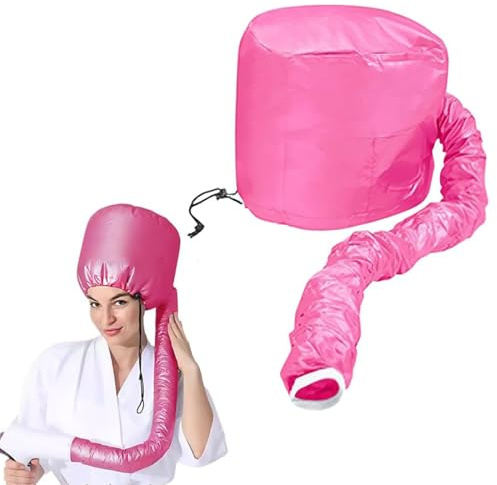 JYNXOR Casco Asciugacapelli, Caschi per Asciugatura,Bonnet Casco per Asciugacapelli con Elastico per Attacco Phon,Casco Riscaldata Per La Profondo Cura Dei Capelli,per Asciugatura Capelli Ricci