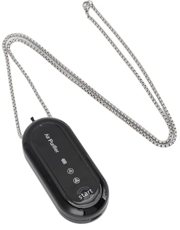 XUMIUZIY Bärbar Luftrenare, Personlig Luftrenarehalsband med 2 Lägen, 250 MAh Batteri, Kompakt och Laddningsbar, Lätt Att Använda, Snabba Resultat, för Fest, Sport, Utomhus, Hem