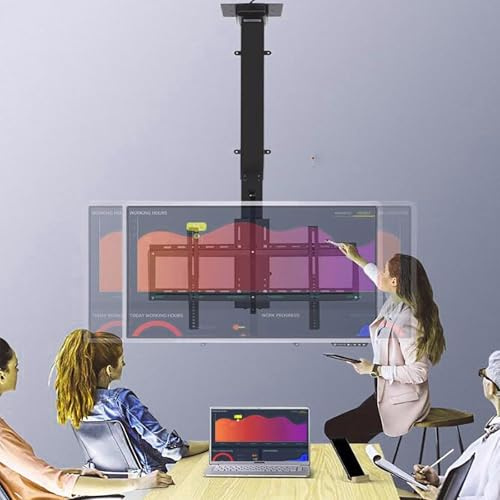 YZYSHA Serratura motorizzata TV Stand-TV Montaggio, Supporto per Pavimento TV LCD, Si Adattano a televisori da 32-75 Pollici, con Telecomando e Switch, Si Adattano a televisori da 32-75 Pollici,