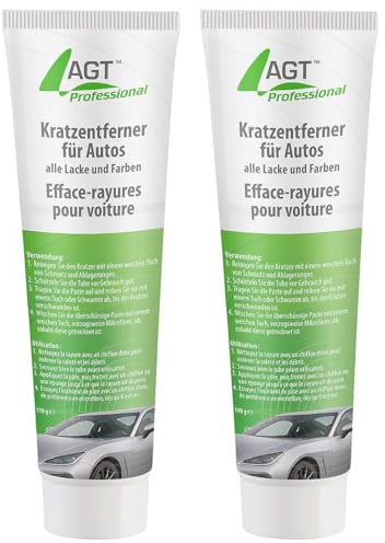 AGT Professional Kfz Kratzerentferner: 2er-Set Kratzer-Entferner für Auto-Lacke, geeignet für alle Lacke (Kfz-Pflege, Auto Lackpflege)