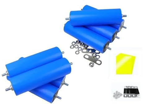 Lot de 8 Batteries Rechargeables Eve C40 Classe A 3,2 V 20 Ah Lifepo4 12 V 24 V 48 V for Moteur de Moto, Lithium Fer Phosphate