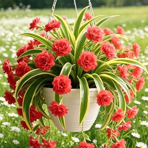 ragno - Chlorophytum comosum di coperto giardino d'appartamento esotiche giardino 6piante