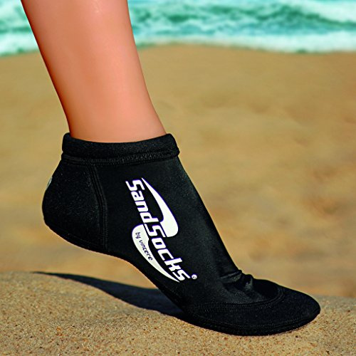 Sand-Socks Sprites Damen & Herren by Vincere – Schützende Low-Cut Strandsocken für Profi- und Hobbysportler am Strand & Wasser – Beachvolleyball Socken ohne Wund-Reibung – Unisex Neoprensocken