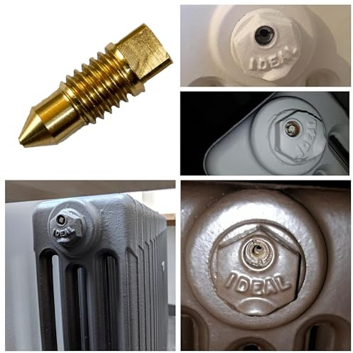 Cast Iron Radiator Bleed Screw for Ideal Radiators Brass/Vent/Air/Valve/Purge