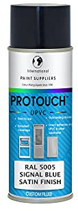 PROTOUCH UPVC SPRAY PAINT - RAL 5005 SIGNAL BLUE - SATIN FINISH - NO UNDERCOAT PRIMER REQUIRED