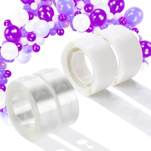 OWLKELA 4 Rouleaux au Total - Bande de Ballons Arche Kit - 2 avec Trous et 2 avec Adhésif - Fêtes, Mariages, Anniversaires, Baby Showers, Graduations - Guirlande pour Ballon