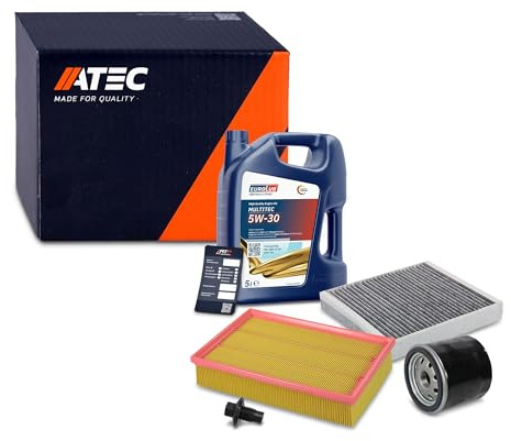 ATEC Germany Inspektionspaket Filterset mit 1x Ölfilter, 1x Luftfilter, 1x | Kompatibel mit: FORD FOCUS II, FOCUS II Cabriolet, FOCUS II Stufenheck, FOCUS II Turnier, VOLVO C30, S40 II, V50