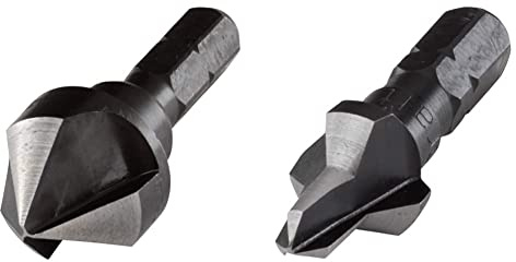 Wolfcraft 1 Senker HSS, Schaft 6-kant, ø16mm, 2581000 & Bohrsenker WS Ø 3-12 mm I 2548000 I 2-in-1-Produkt: Vorbohrer und Senker