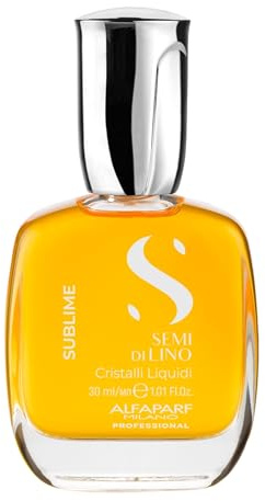 Alfaparf Milano| Semi di Lino Sublime |Cristalli Liquidi - Siero illuminante istantaneo per tutti i tipi di capelli, 30ml