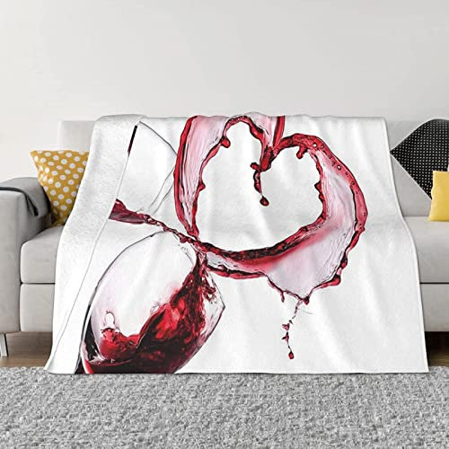 okoikfc Kuscheldecke Flauschig 220x240 cm 3D Rot Decke Fleecedecke - Wohndecke, Sofadecke XXL, Decke Couch Blanket, Kuscheldecke Große, Sofa überwurfdecke