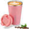 Goodatech taza de viaje de café térmico de acero inoxidable, sin BPA vacío aislado, botella de coche, vaso con tapa hermética, para café caliente/frío, té y cerveza (Rosa,13oz)