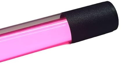 Lichtidee Deluxe Led Leuchtstab IP20 63cm pink 10Watt Party Deko Schaufenster farbig bunt mit schwarzem Anschluß Kabel und schwarzer Glitzer Folie