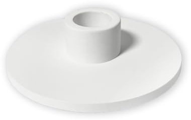 FRITZ COX Kerzenständer für Stabkerzen | aus weißer Keramik | 10cm Durchmesser, für 22mm Kerzen