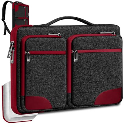 ZINZ 360° Schutzhülle für Laptops 15 15.6 16,B01RD02 | Mit Griff & Riemen, Wasserabweisend, Kompatibel mit MacBook Pro/Air 16/15, XPS 16 & den meisten 15-16 Notebooks