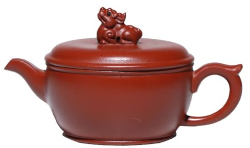 Infusor de Té Tetera Tetera Hanwa creativa y auspiciosa, tetera Original de arcilla Zhu, tetera de arena púrpura hecha a mano pura, juego de té de Kung Fu for el hogar, tetera Tetera Té Más Empinado