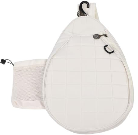 Tennistasche Damen, Weiß Tennisschläger Tasche Tennisrucksack Badminton Schlägertasche Rucksack Tasche mit geschlossenem Schläger Fach Tennisrucksack Sportrucksack für Tennis