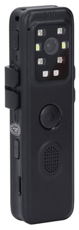 Caméscope de Poche Portable avec Enregistrement en Boucle, Petite Caméra d'action HD 1080P, Caméscope de Poche avec Clip Arrière pour Garde de sécurité Sportive