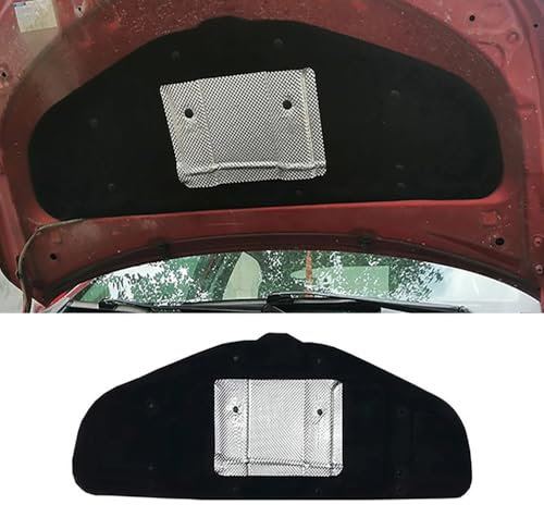 SPYMX Coussin d'isolation phonique pour Capot Avant de Voiture pour Toyota Vios 2014-2022, Housse insonorisée en Coton, Accessoires extérieurs