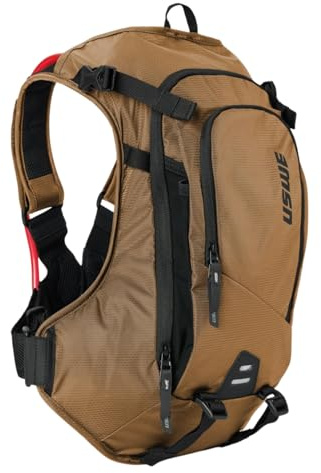 USWE MTB Hydro Hydration Pack con sacca di idratazione - Zaino di idratazione per ciclismo, mountain bike, E-MTB e gravel riding, zaino con sacca di idratazione (12L, Bronzo)
