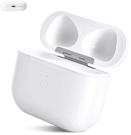 Suoxiom Kabelloses Ladecase Kompatibel mit Air-pods 3 Generation,Wireless Charging Case Original Ersatz Replacement,Bluetooth Pairing Sync Button
