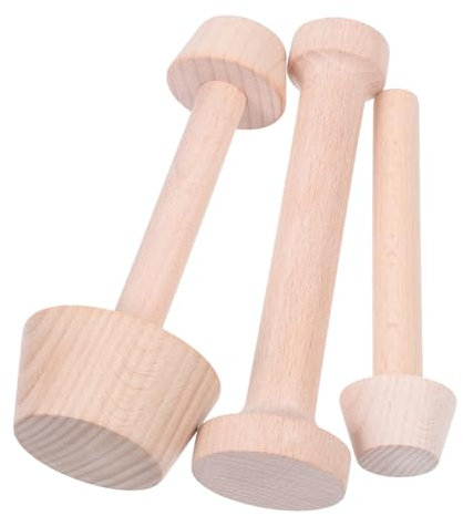 Gatuida 3piezas Molde Para Tartas De Huevo De Madera Herramientas De Repostería Diy Molde Reutilizable Para Mini Tartas y Muffins Resistente y Fácil De Limpiar