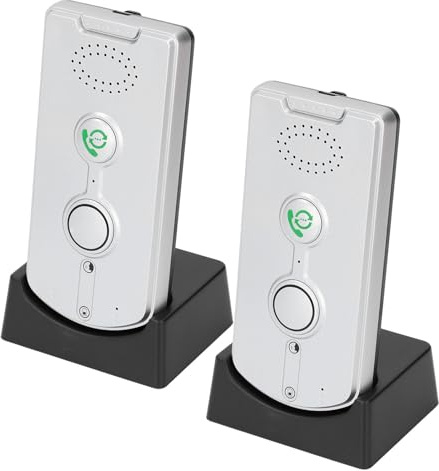 2 -Wege Drahtloser Gegensprechsystem Sprachrechnung Fürsprechung Super Long 1000m Range Indoor Outdoor Voice Caller für Home Silber