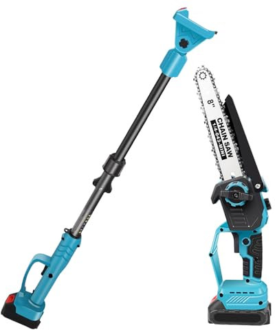 Podadora eléctrica para perca, podadora eléctrica inalámbrica, podadora portátil sin escobillas,Batería 3.0Ah,Tijeras de jardín, ajuste de ángulo,Mini motosierra portátil ligera (sin batería)