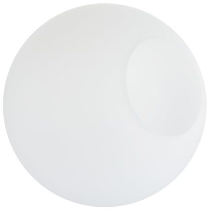 SHINEOFI Pantalla de Lámpara de Vidrio Lechoso Blanco Redonda para Lámparas Colgantes Mesa, Fácil de Limpiar y Diseño Moderno Habitación