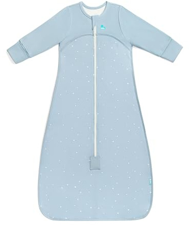 Love To Dream™ Sleep Bag | Long Sleeve, Lightweight Wearable Blanket | Built-In Quilt | 1.0 Tog Ideal for Spring & Summer (20–24°C) | Machine Washable Cotton & Double Zip