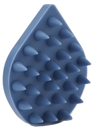 TEHAUX Shampoo Bürste Kopfhautmassagebürste aus Silikon Wassertropfenförmig 8,7 X 6,8 X 2,5cm für Sanfte Kopfmassage Haarwäsche Geburtstagsgeschenk
