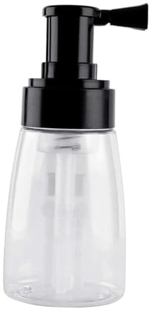 Gcljlmy Vaporisateur de poudre rechargeable pour coiffeur - 140 ml - Léger - Pour salon de beauté en voyage (couvercle noir)