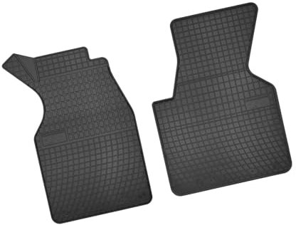 Bär-AfC VW04371 Gummimatten Auto Fußmatten Schwarz, Erhöhter Rand, Set 2-teilig, Passgenau für Volkswagen T4 Baujahr 1990 bis 2003 passend für Einzelsitze sowie Einzel- und Doppelsitzbank