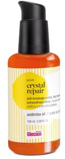 GLOSSCO PROFESSIONAL - Sérum Capilar Crystal Repair, 100 ml, Aceite de Andiroba, Repara y Fortalece el Cabello, Aporta Brillo y Suavidad, Antifrizz, Favorece Rizos Definidos, Mejora Puntas Abiertas