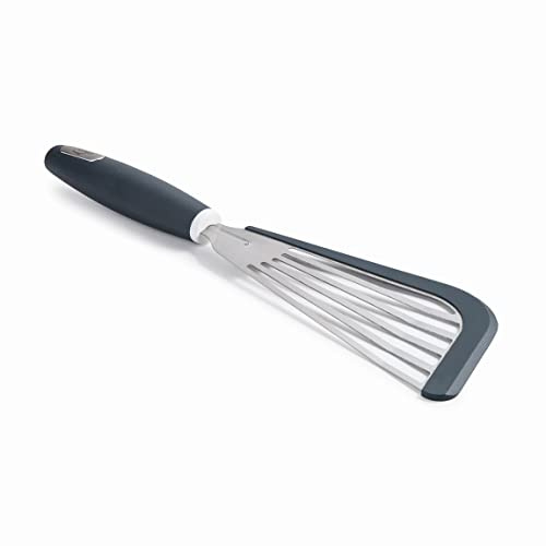Lacor 60726 - Espátula para pescado PRO, Acero Inoxidable 18/10 y Silicona | En acero inox 18/10, remueve y sirve sin rayar; ideal para cocina profesional y uso diario en casa, para tu cocina cada día