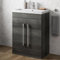 AURORA® 600mm Freestanding Vanity Unit Furniture, Wash Basin Bathroom Sink, Soft Close Door, Storage Cabinet, Charcoal Grey