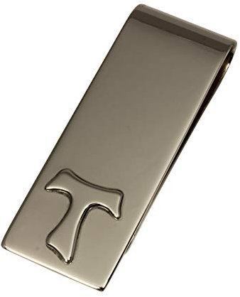Arfasatti Massif Geldklammer TAU Franziskaner in 925 Sterling Silber Glatte Artisan Made in Italy