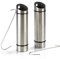 COM-FOUR® 2 humidificadores de aire de acero inoxidable - evaporador del calentador para acoplar al calentador - evaporador del radiador con dos ganchos en S (1x evaporador de acero inoxidable)
