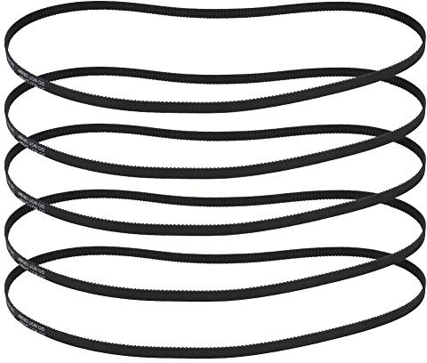 ASHATA Zahnriemen, 5PCs 3D Printer Parts -6-610MM Geschlossener Zahnriemenring Geschlossener Zahnriemen, Hochwertiger Zahnriemen
