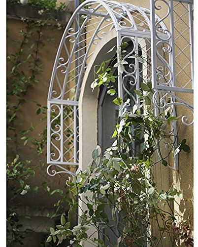 Yclty Rosenbogen Metall Rosenpavillon Spalier Pergola Rankgitter zum Klettern Rosen Reben Blume - Dekorieren Sie Ihr Fenster und Ihre Tür