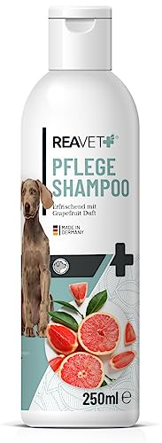 ReaVET Hundschampo med grapefrukt 250 ml – vårdschampo för hundar, vital hud, pälsglans, kambarhet, naturliga ingredienser