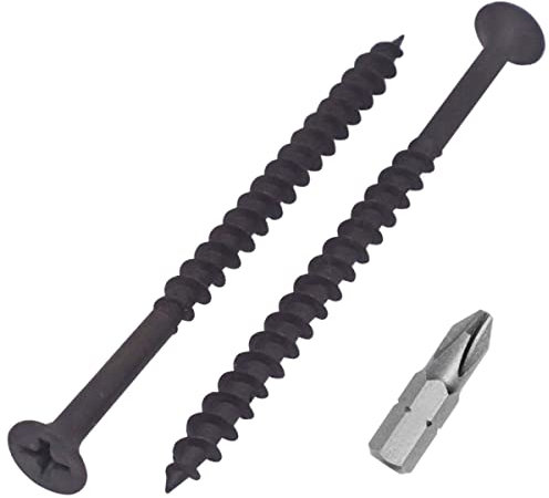 SKIR'CO Lot de 60 vis avec finition phosphatée noire 4,2 x 70 mm pour cloison sèche, vis à bois, tête cruciforme, vis pour plaque de plâtre