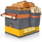 OAKAGE® Holzkorb für Kaminholz Groß mit Zündholzkorb [Integrierter Metallrahmen für Zusatzstabilität] Kaminholzkorb Feuerholzkorb Brennholzkorb Kaminkorb Filzkorb | Korb Dunkelgrau