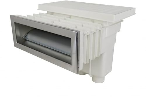 FLUIDRA Skimmers pour piscines de la Marque modèle Bouche/enjoliveur Skimmer Standard en Acier Inoxydable 316L - pour piscines à Panneaux, Liner et béton