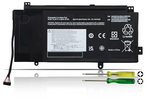 K KYUER 67Wh 00HW008 00HW009 00HW014 00HW015 Laptop Batería Compatible with Le-Novo ThinkPad S5 Yoga 15 2-in-1 Business Convertible Ultrabook i5-5200U 5300U i7-5500U 20DQ 20DR 20DQ0038GE 20DQ003RGE
