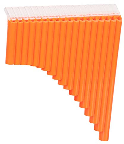 BESTonZON 1satz C-key Panflöte Set Für Anfänger Röhren Leicht Und Tragbar Für Schulen Und Einfache Handhabung Für Musikunterricht Orangefarbenes Design