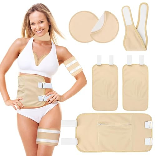 Confezione da 6 pezzi di olio di ricino, olio di ricino riutilizzabile, confezione da olio di ricino per il fegato, olio di ricino organico per pancia, collo, schiena, petto (cachi)