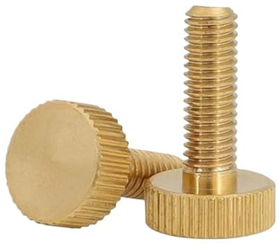 2-5 TEILE/LOS M3 M4 M5 M6 * 4/5/6/8/10/12/16/20/25 gerändelte Messing Flach Kopf Hand Anziehen Rändelschrauben(M4X16 2PCS)