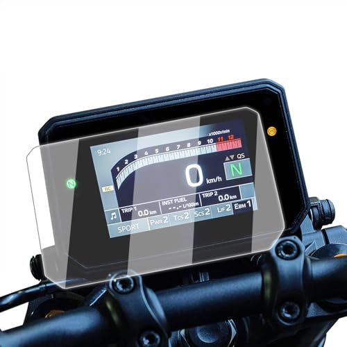 HAONEL 2 Set Instrument Film Dashboard Screen Protector Replacement for Yamaha MT09 MT-09 FZ-09 XSR900 GP 2024 2025 / R9 MT07 MT-07 2025+ Cluster Display Screen Protective Cover